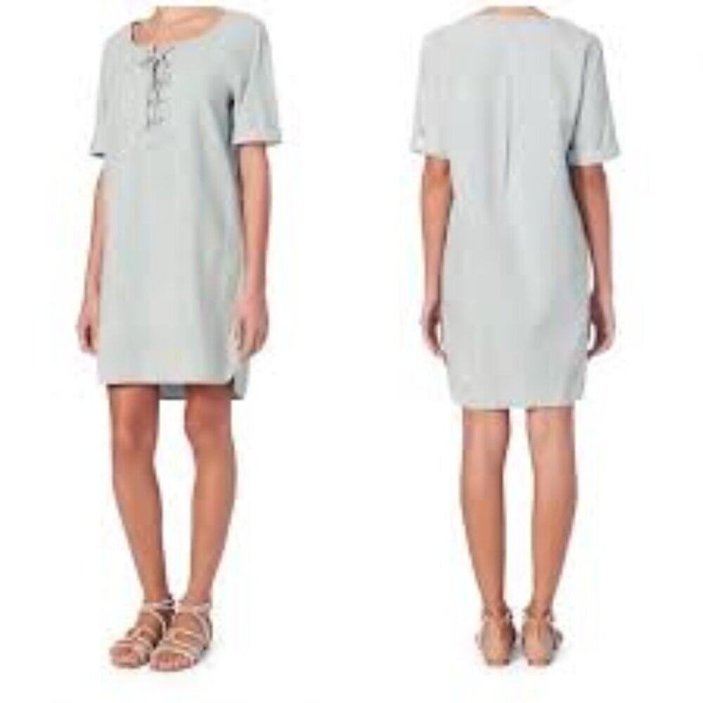 RAG & BONE LACE-UP DENIM WOMEN DRESS SIZE XS BRAND NEW WITH TAGS 100% COTTON